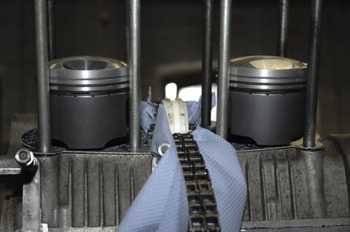 Neue Schmiedekolben von Asso eingebaut