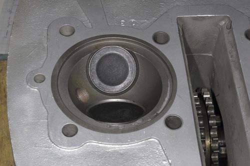 gereinigter Brennraum