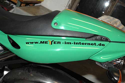 Das fertige Motorrad